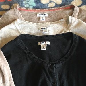 Set of Three Cropped Cardigans